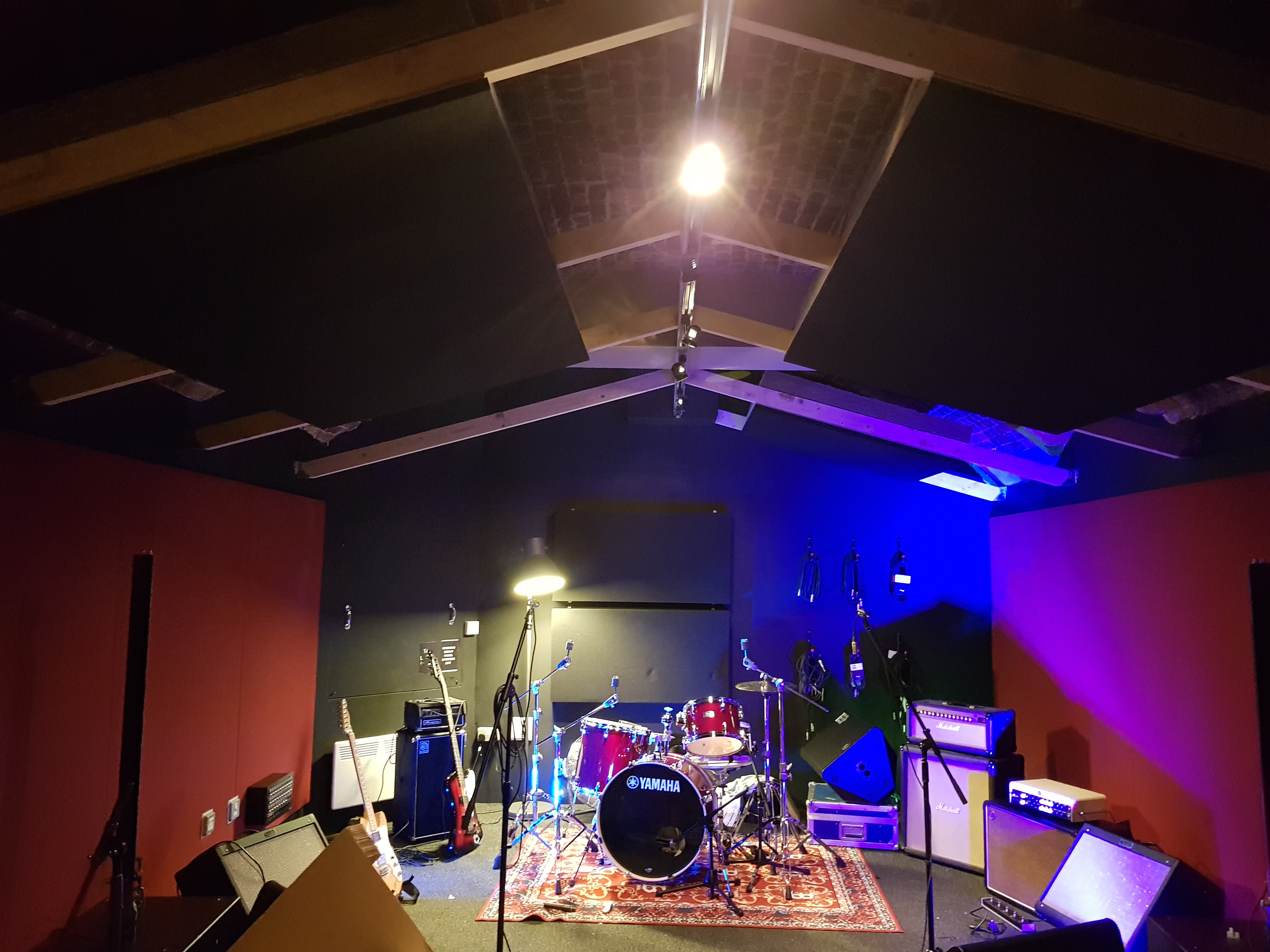 Musical Instruments in Recording Studio